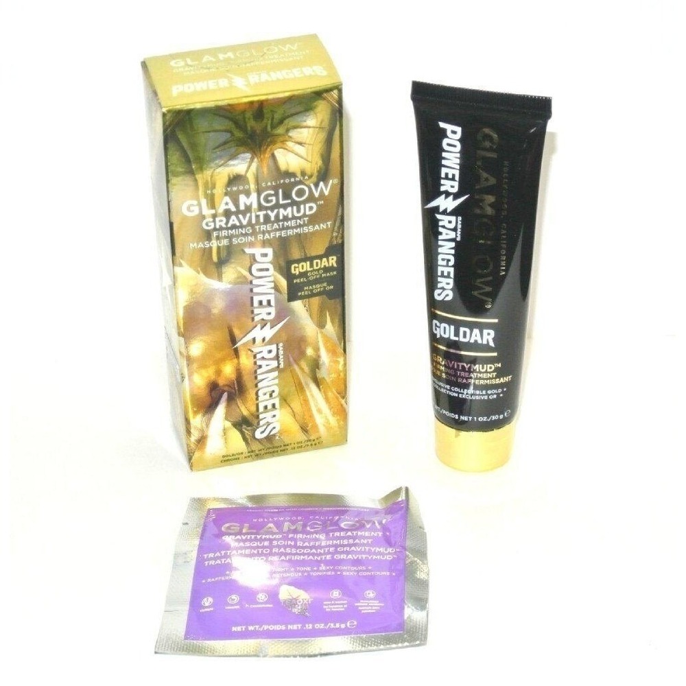 GLAMGLOW GRAVITYMUD Power Rangers Goldar Gold Peel Odd Firming Treatment Face Ma